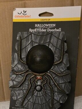 Halloween SpyEYEsder Doorbell - Black and Gray